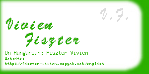 vivien fiszter business card